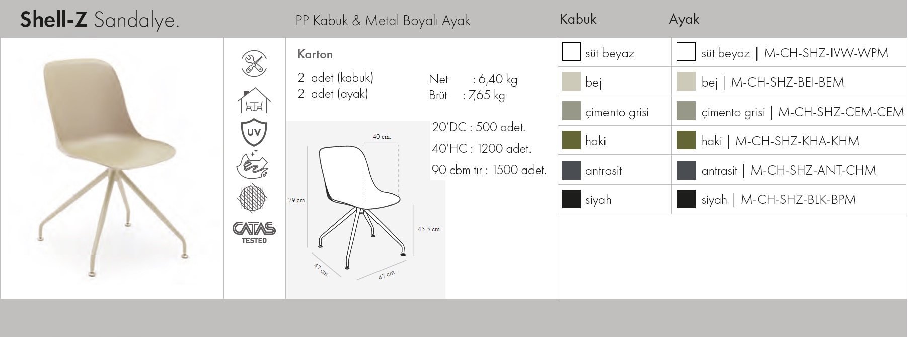 Shell-Z (boyalı ayak)